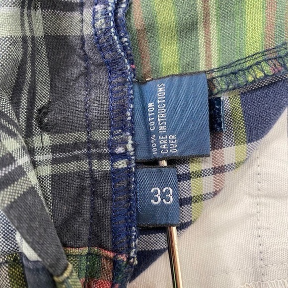 Polo Ralph Lauren Vintage Plaid Patchwork Shorts Casual Patterned Shorts W33 - Picture 5 of 8